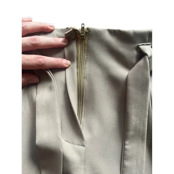 Tan Blazer Suit Set Open Front Career Jacket Business Casual - Picture 6 of 9